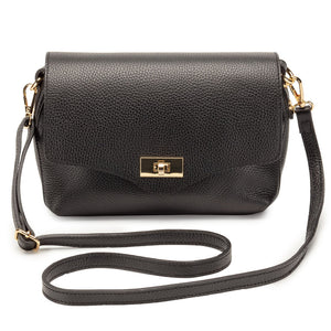 Elie Beaumont - Twist Black Crossbody Bag