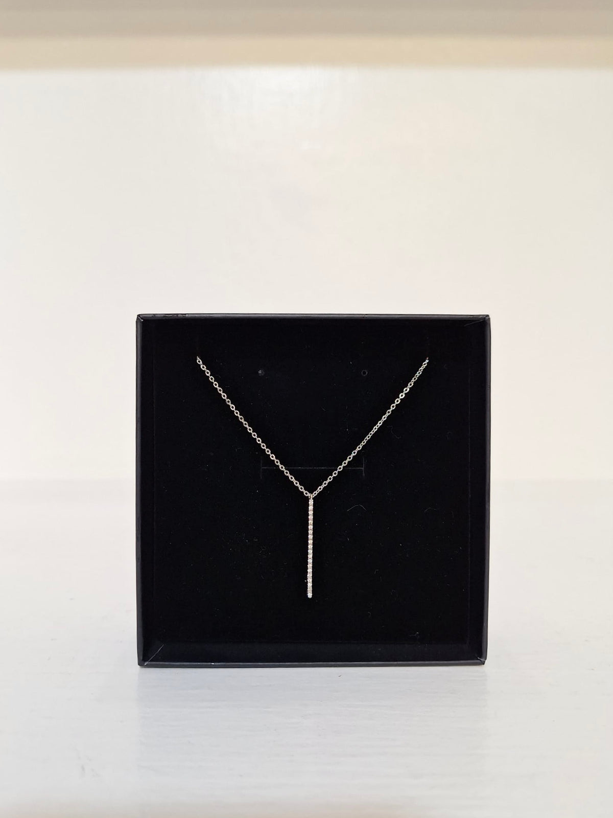 Karen Sampson - J1544 Silver Diamonte Pendant