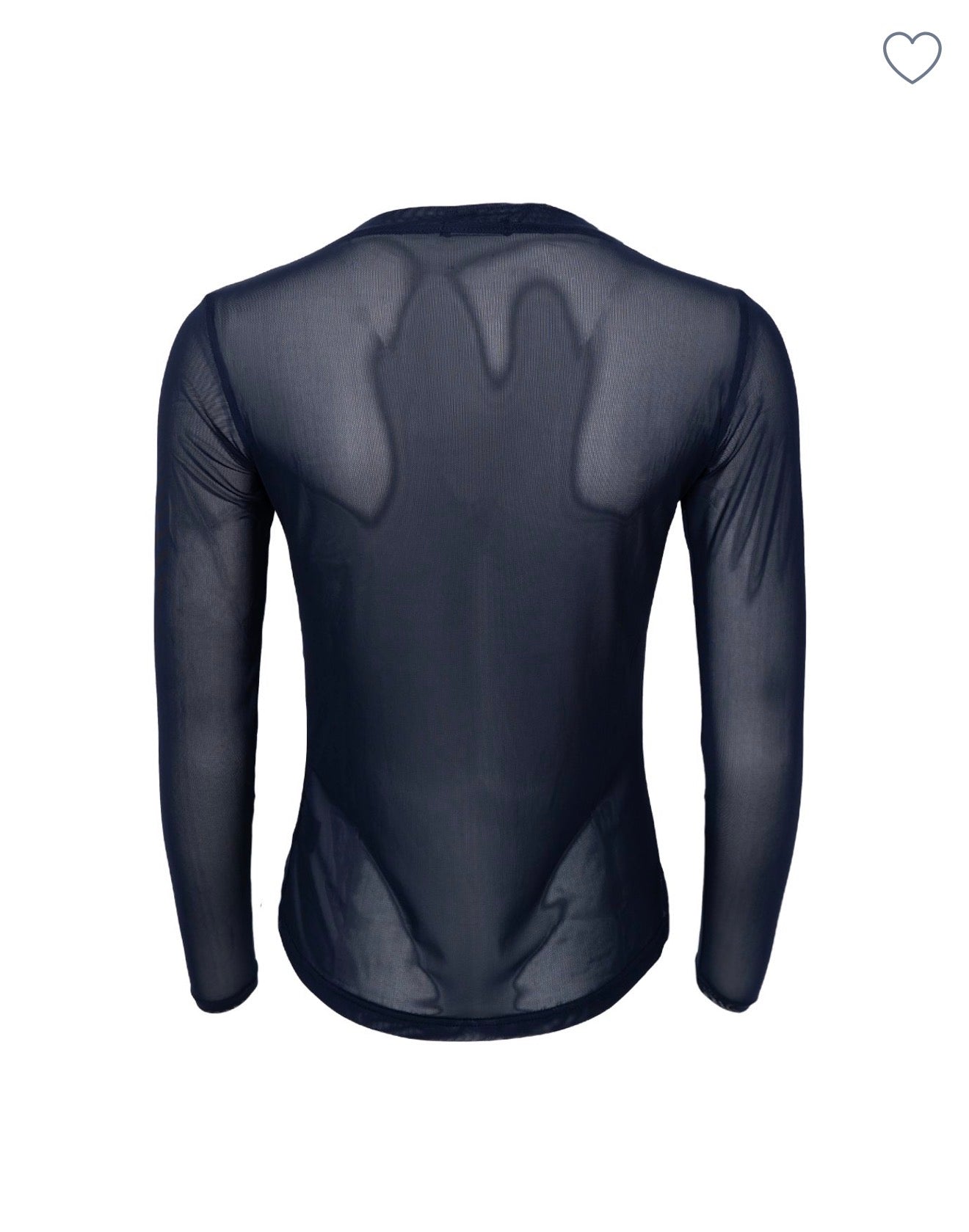 Black Colour - Black Mesh Underlayer Top