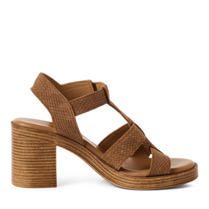 Tamaris - 28302 Tan Block Heel Sandal
