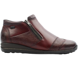 Rieker - 44281 Burgundy Tex Ankle Boot