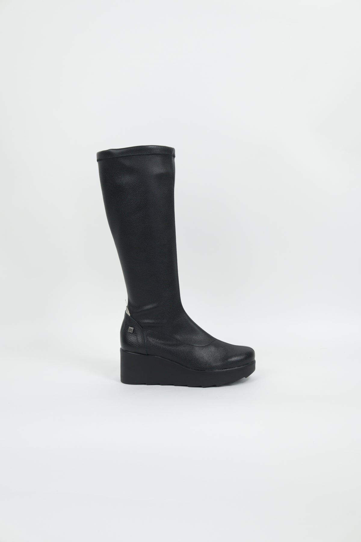 Jose Saenz - 6428 Black Wedge Sock Boot