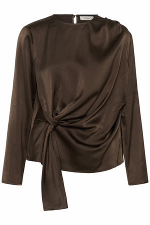 Inwear - Satine Brown Satin Top