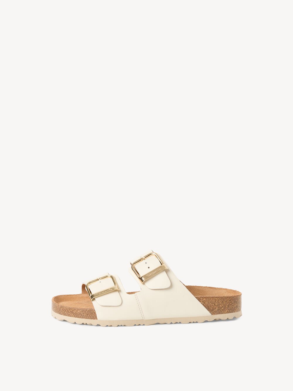 Tamaris - 27543 Cream Double Buckle Mule