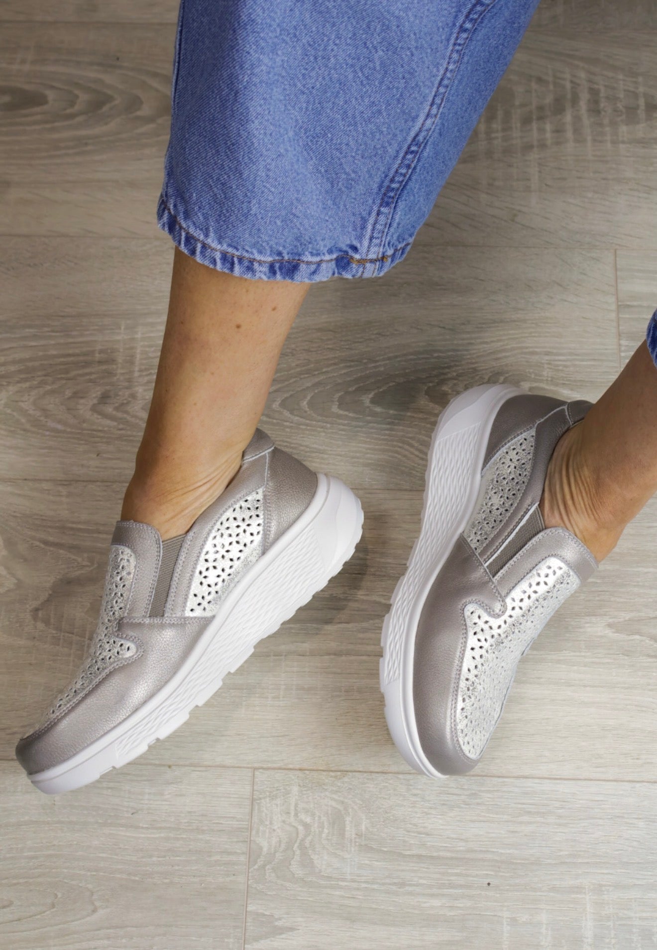 G Comfort - S 2723 Silver Loafer