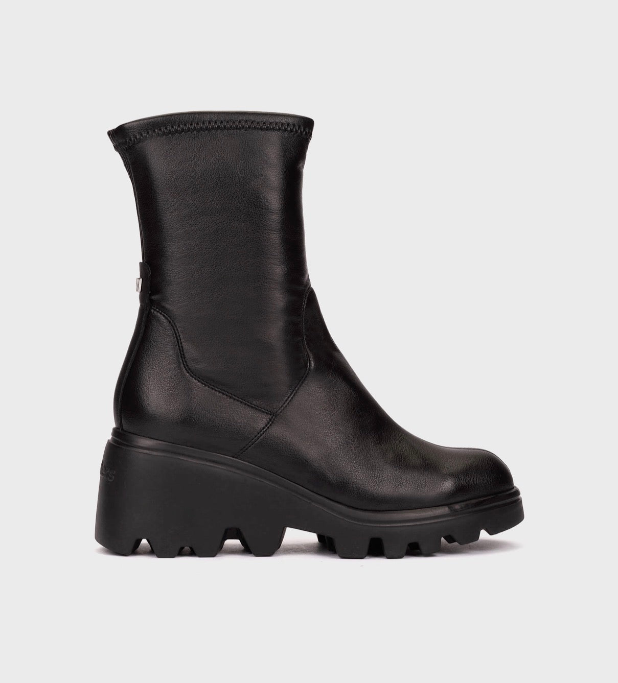 Wonders - G-7030 Black Wedge Boot