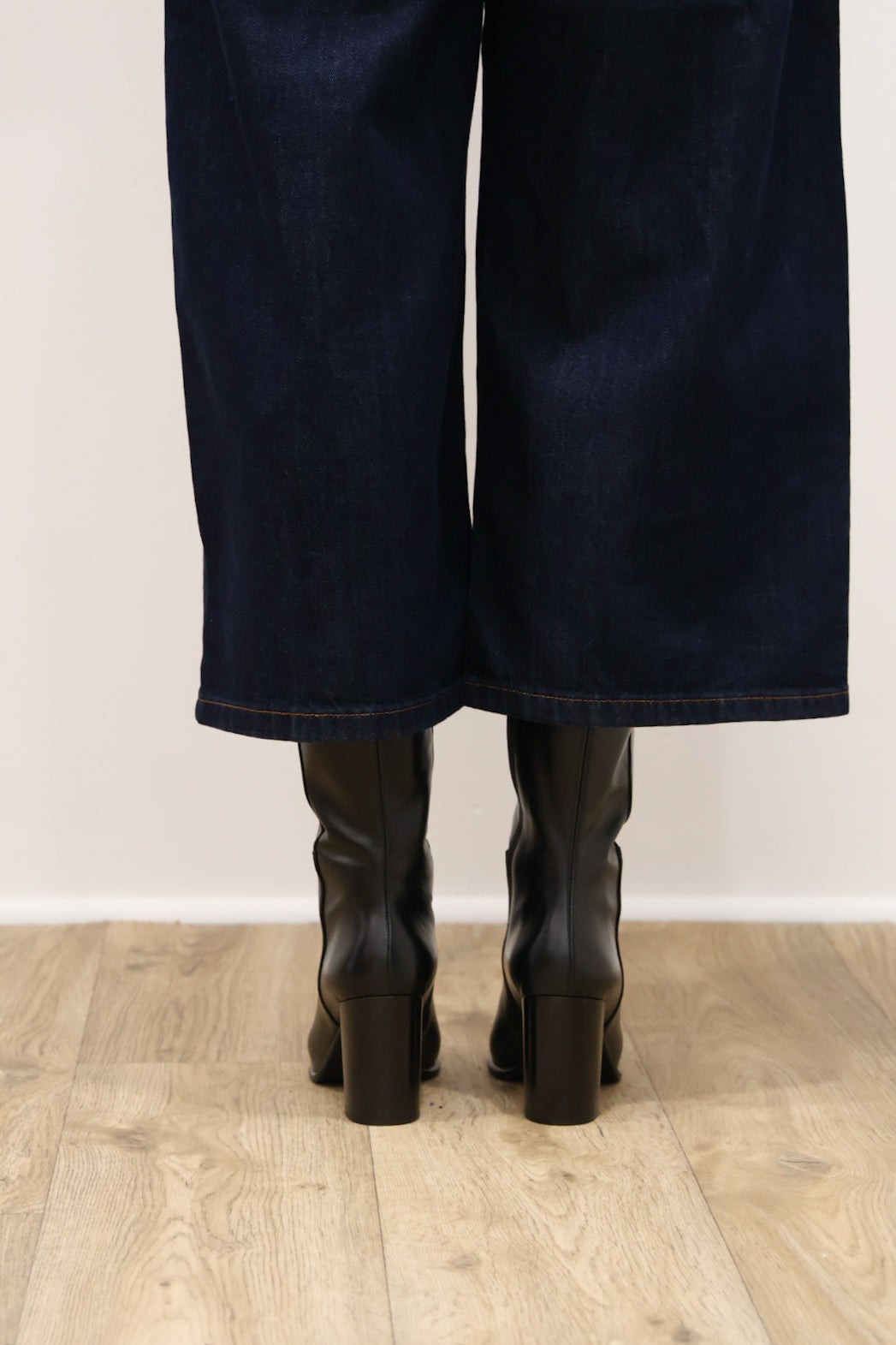 Rachels - ATENA1 Black Leather Knee High