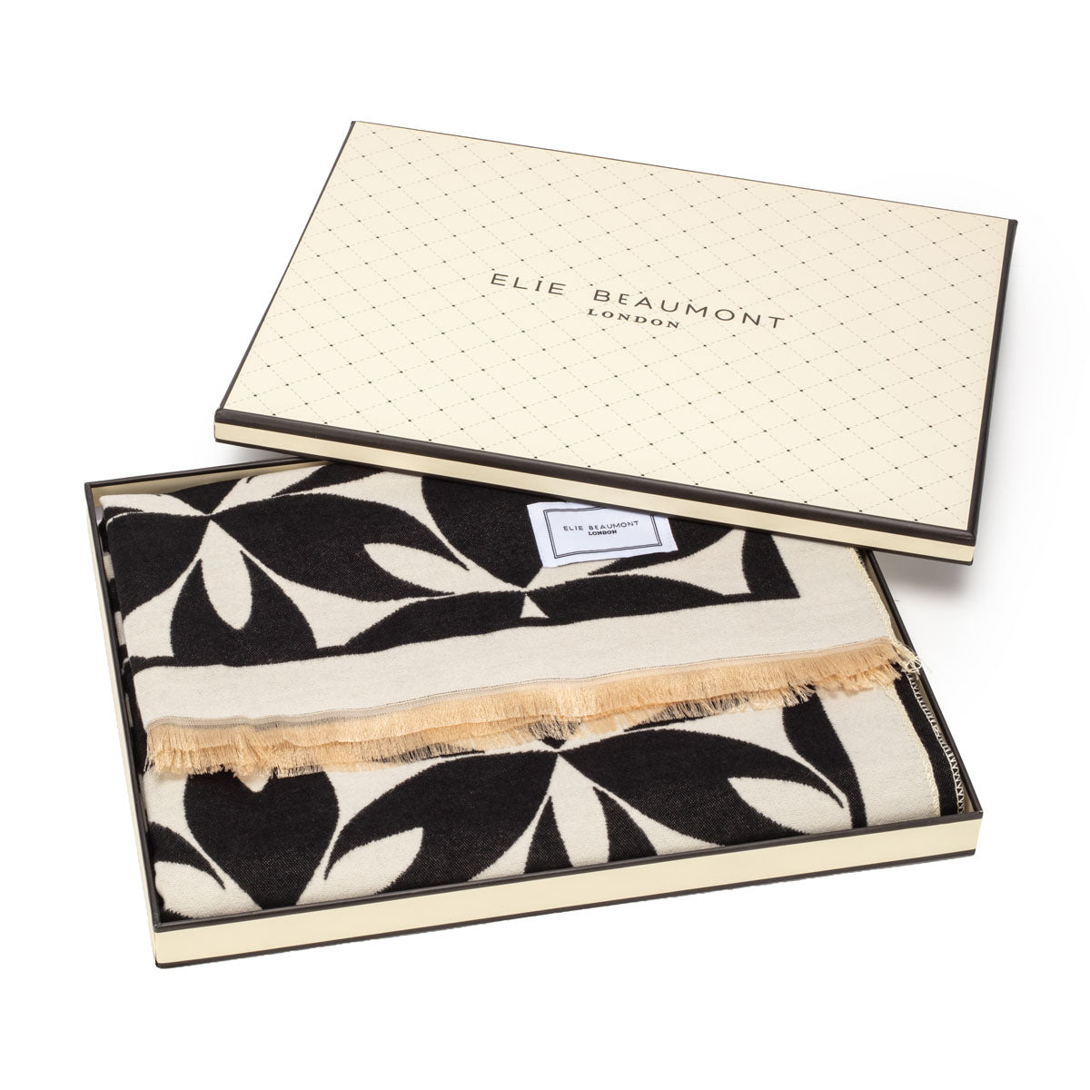 Elie Beaumont - Black/Cream Scarf