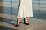 Lodi - Genius Navy Suede Court Shoe