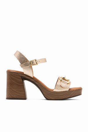 Oh My Sandals - 5931 Gold Platform Sandal