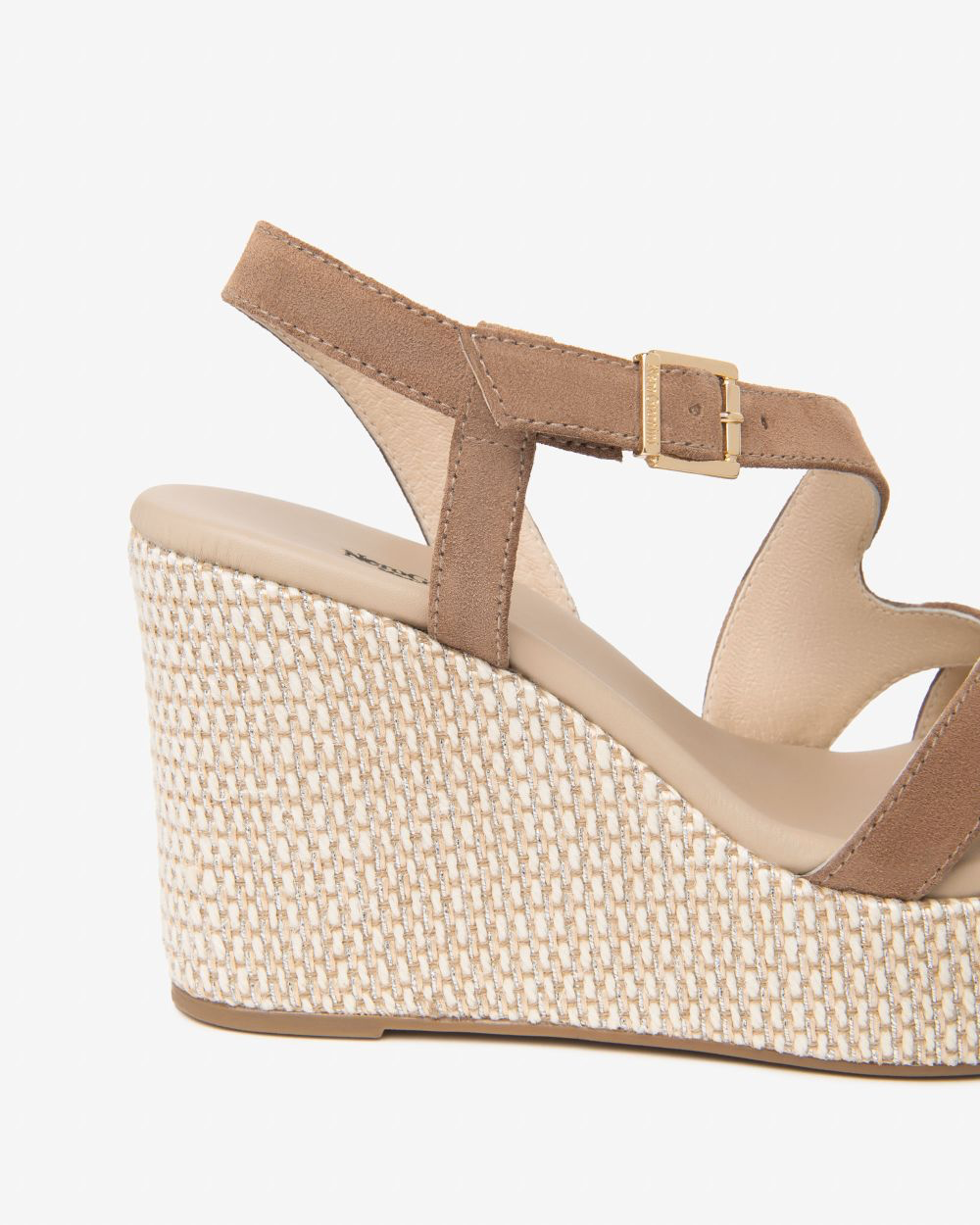 NeroGiardini - E616020D Taupe Suede Wedge