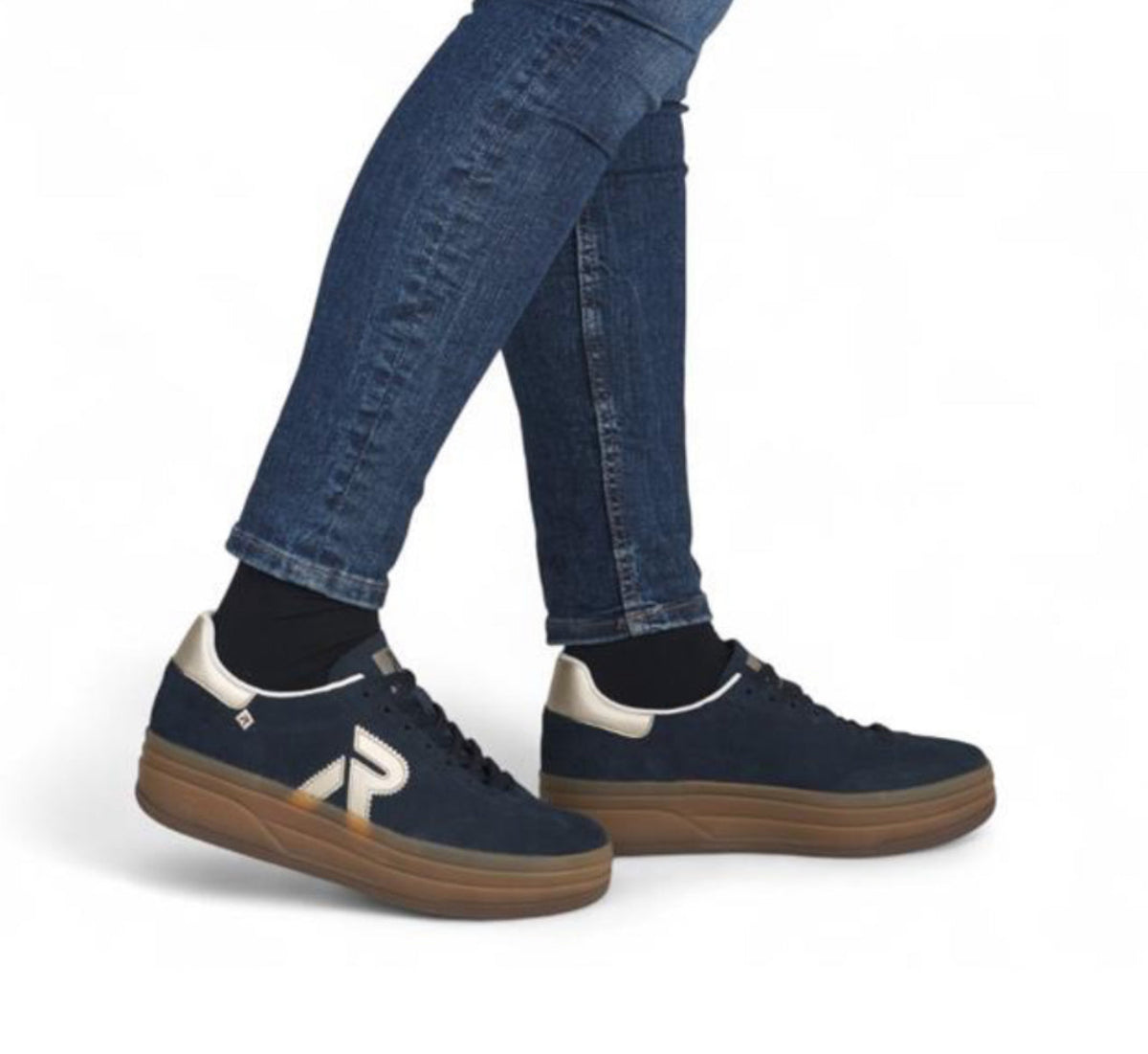 Rieker - W3700 Navy Platform Trainer
