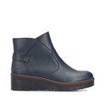Rieker - X9164 Navy Wedge Ankle Boot