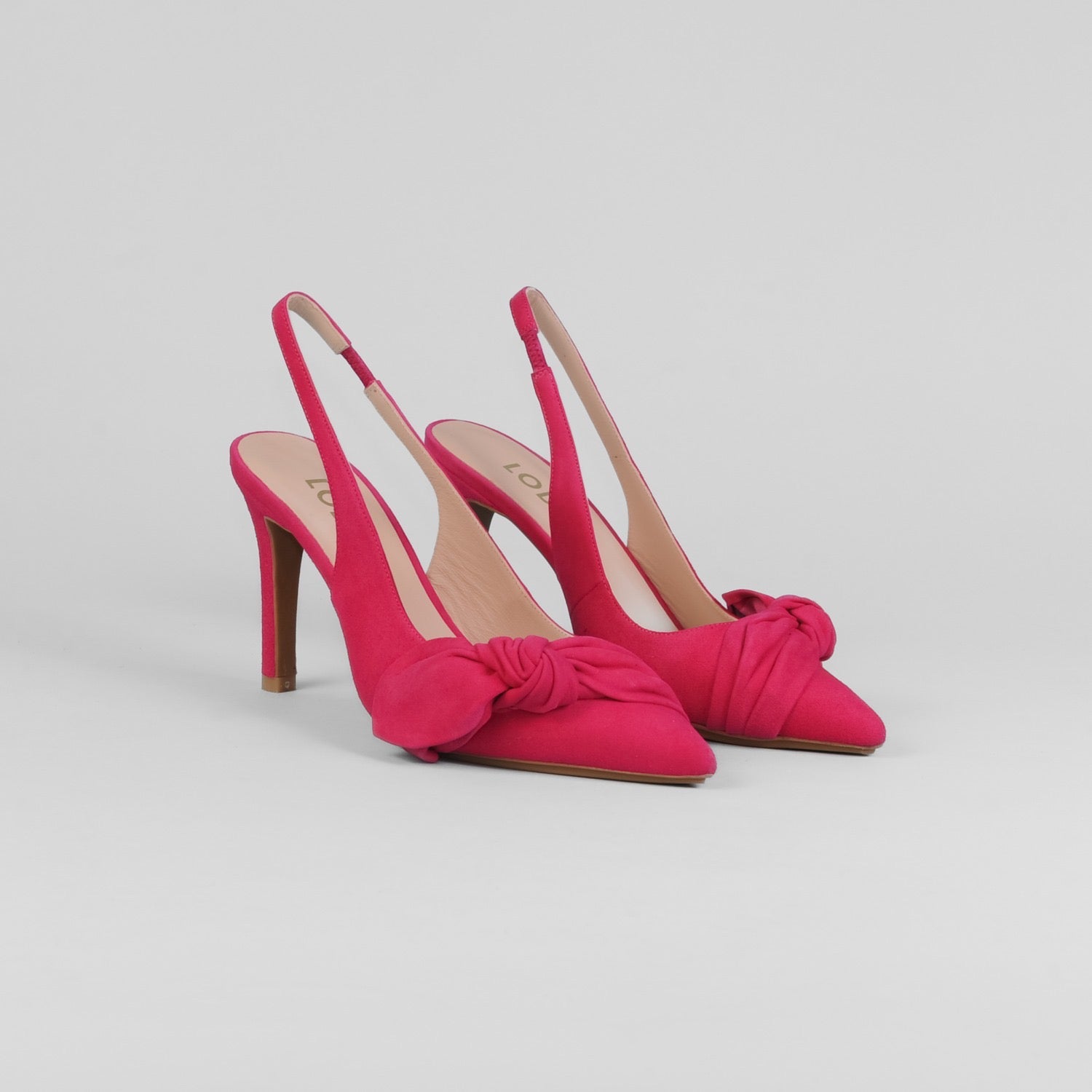 Lodi - Rusileo Cerise Pink Bow Slingback