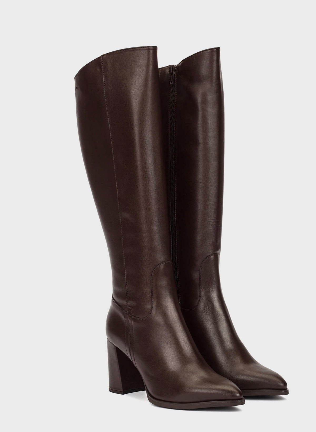 Wonders -M-5443 Brown Leather Knee High Boot