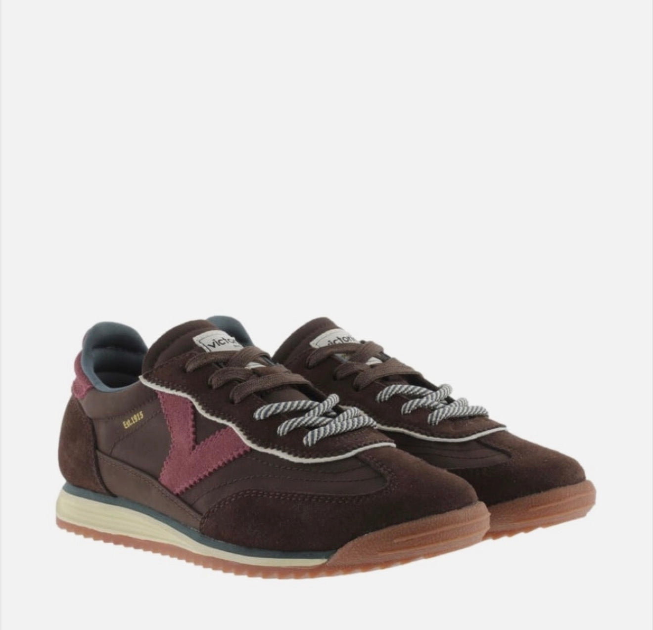 Victoria - 1 158113 Brown/Plum Trainer