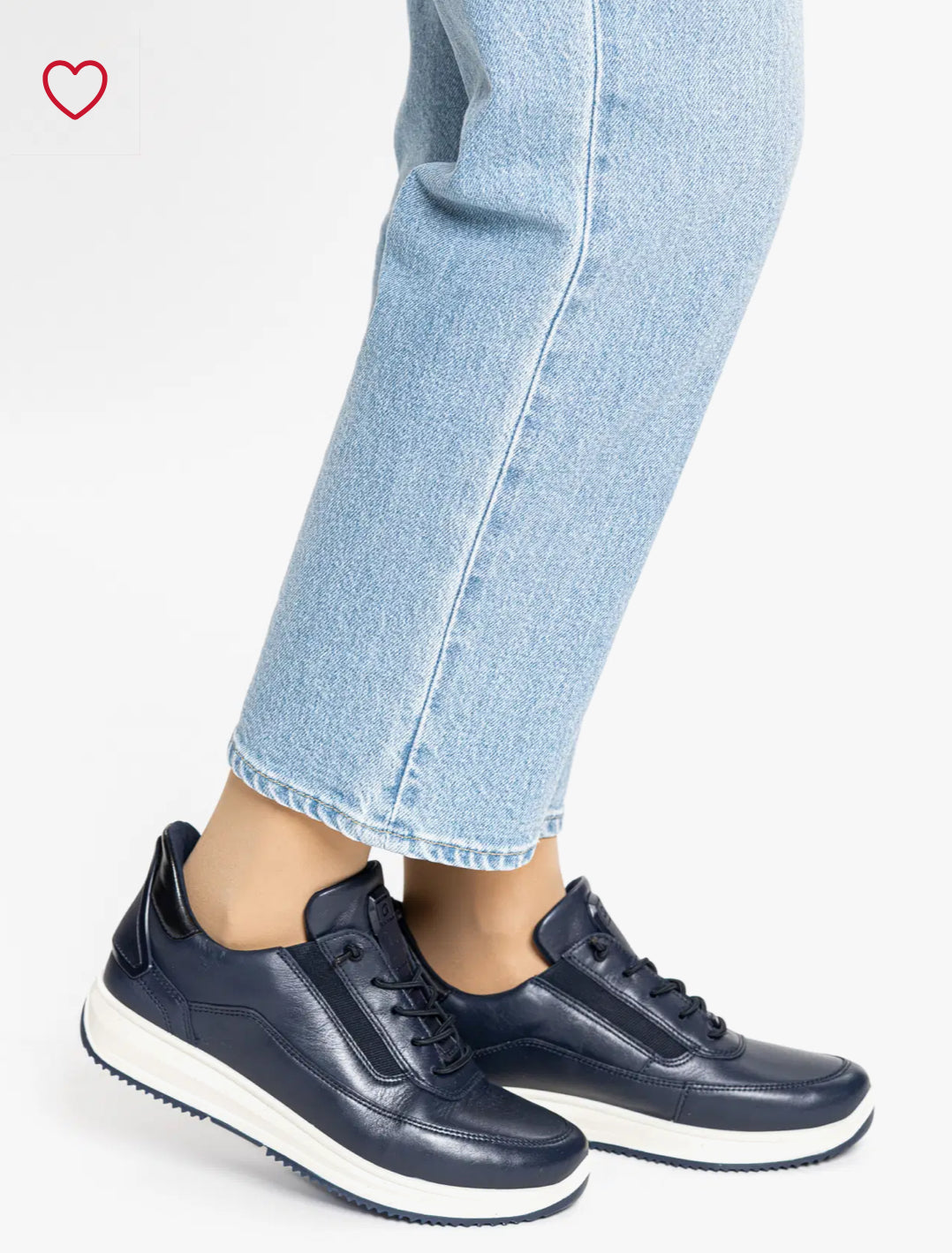 Ara - 25545 Navy Slip On Trainer