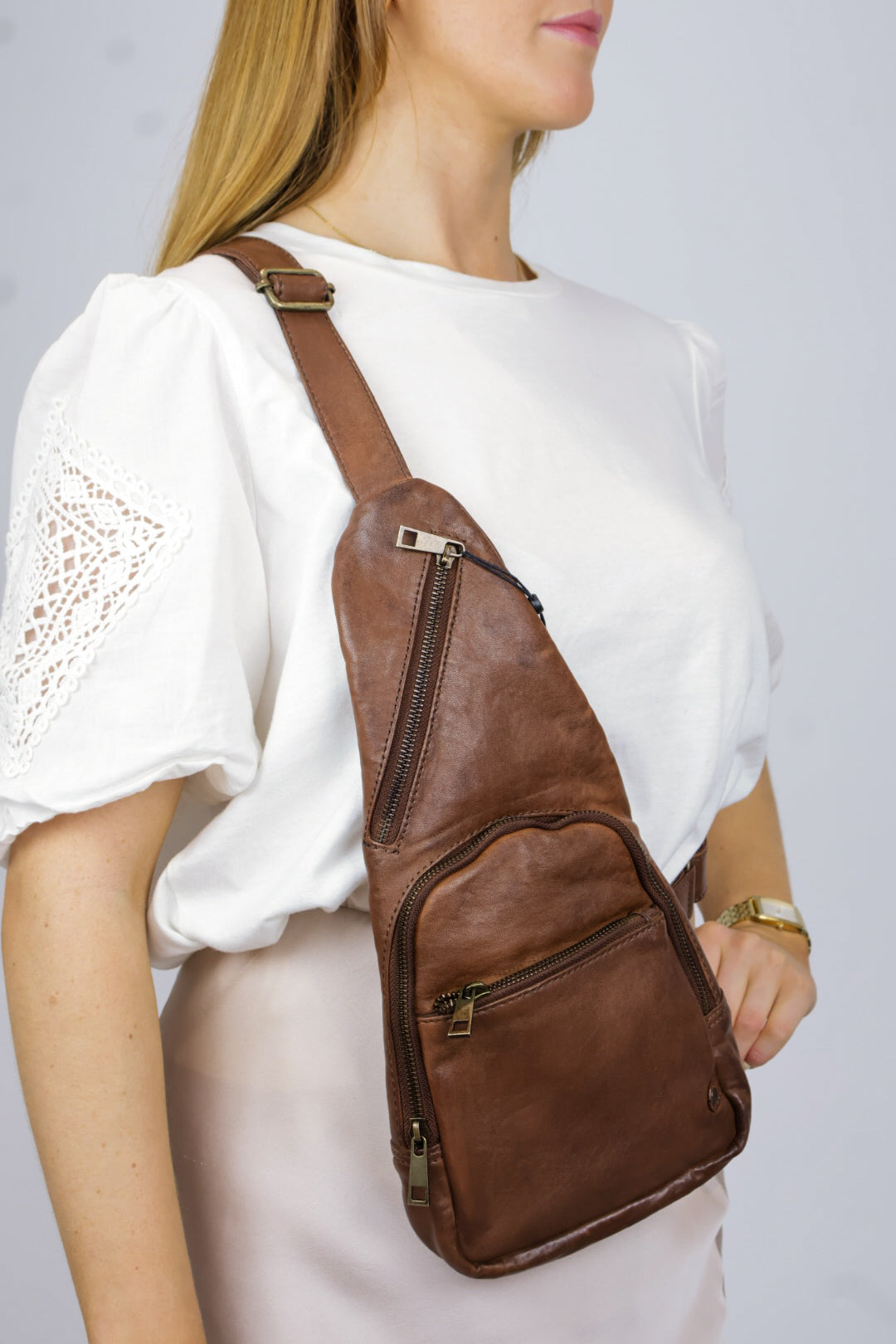 Depeche - 11304 Brown Crossbody Bumbag