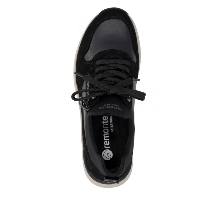 Remonte - D3V01 Black Zip Trainer