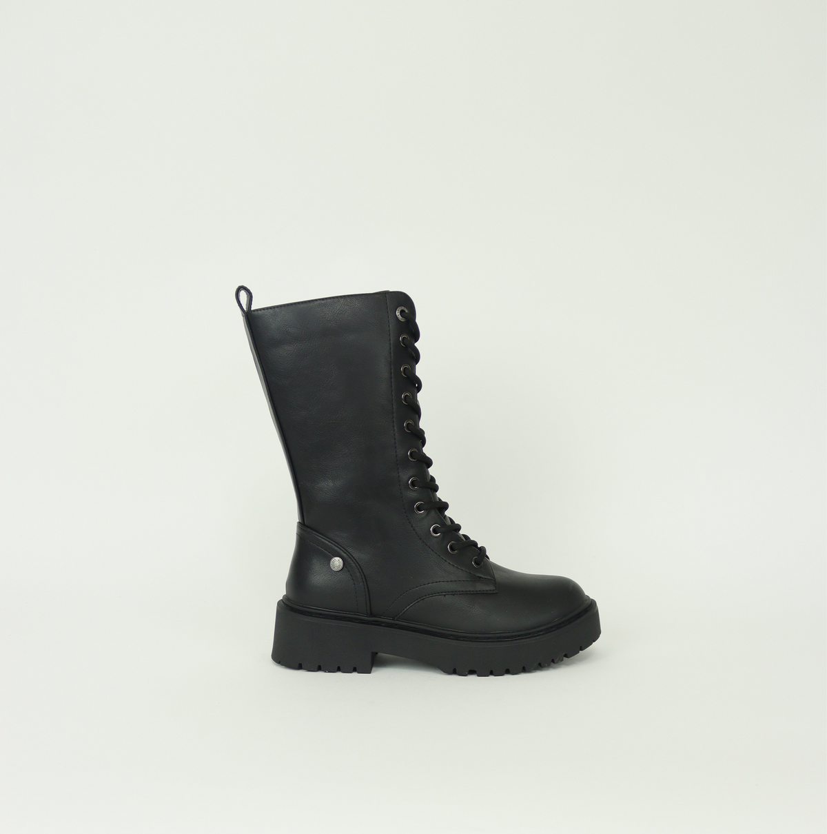 Refresh - 173082 Black Mid Calf Doc Boot
