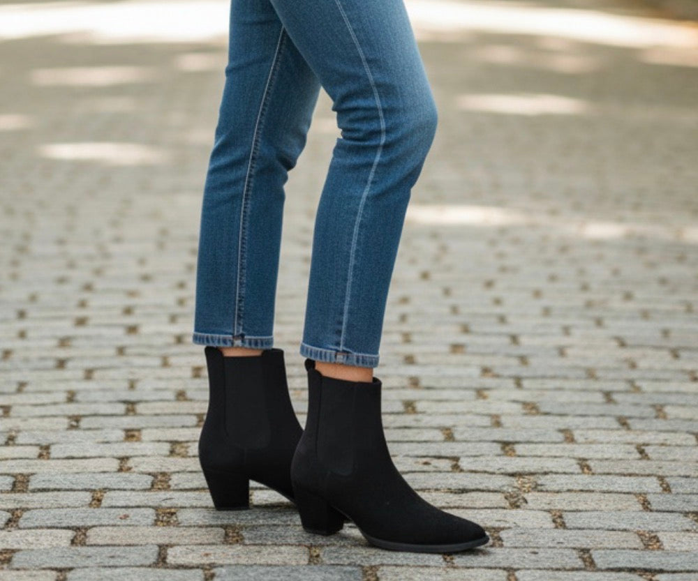 Unisa - Leyla Black Heel Chelsea Boot