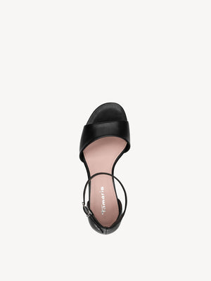 Tamaris - 28347 Black Leather Sandal