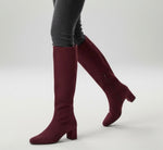 Caprice - 25547 Burgundy Stretch Knee High Boot