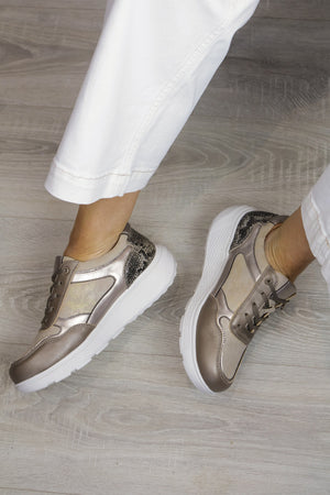 G Comfort - S-2731 Metallic Waterproof Trainer
