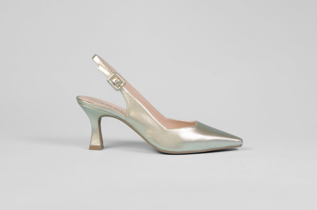 Lodi - Juco Gold Kitten Slingback