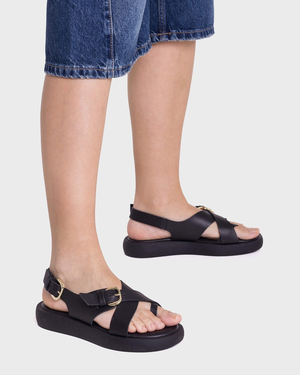 Wonders - AB-1332 Black Sandal