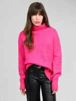 Anna - Pink Turtle Neck Jumper