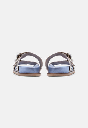 Gioseppo - Carney White/Black Print Slider