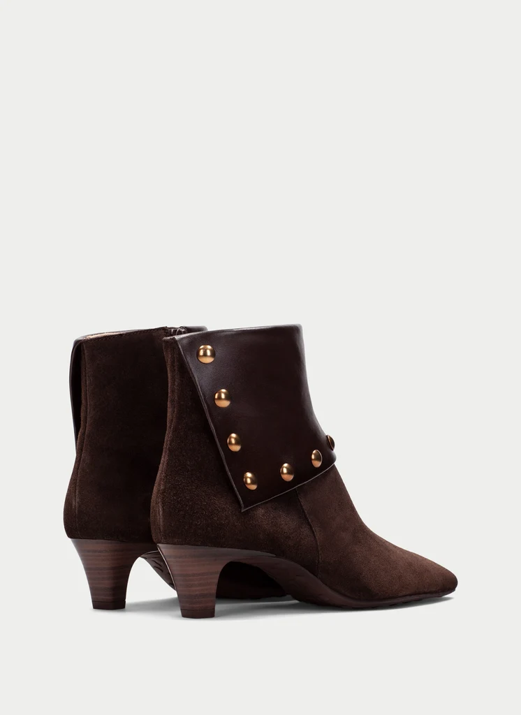 Hispanitas - HI265062 Brown Stud Ankle Boot