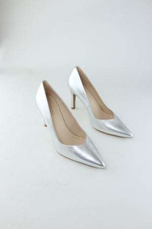 Lodi - Rabot Silver Leather Court Shoe