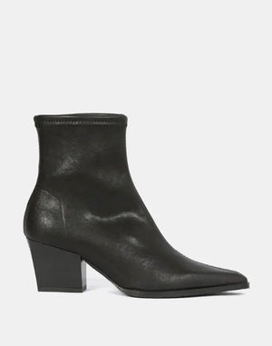 Miss Elastic - 78151 Black Sock Ankle Boot