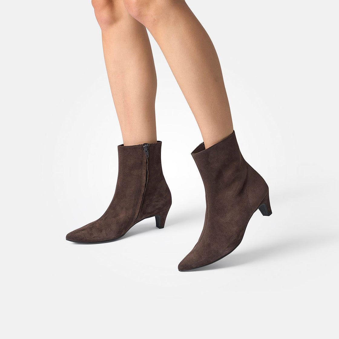 Paul Green - 8288 Brown Kitten Heel Boot