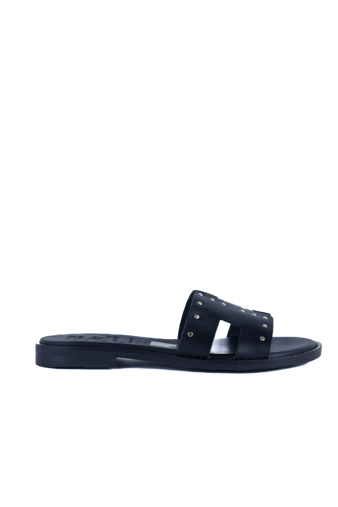 Oh My Sandals - 5840 Black Stud Slide