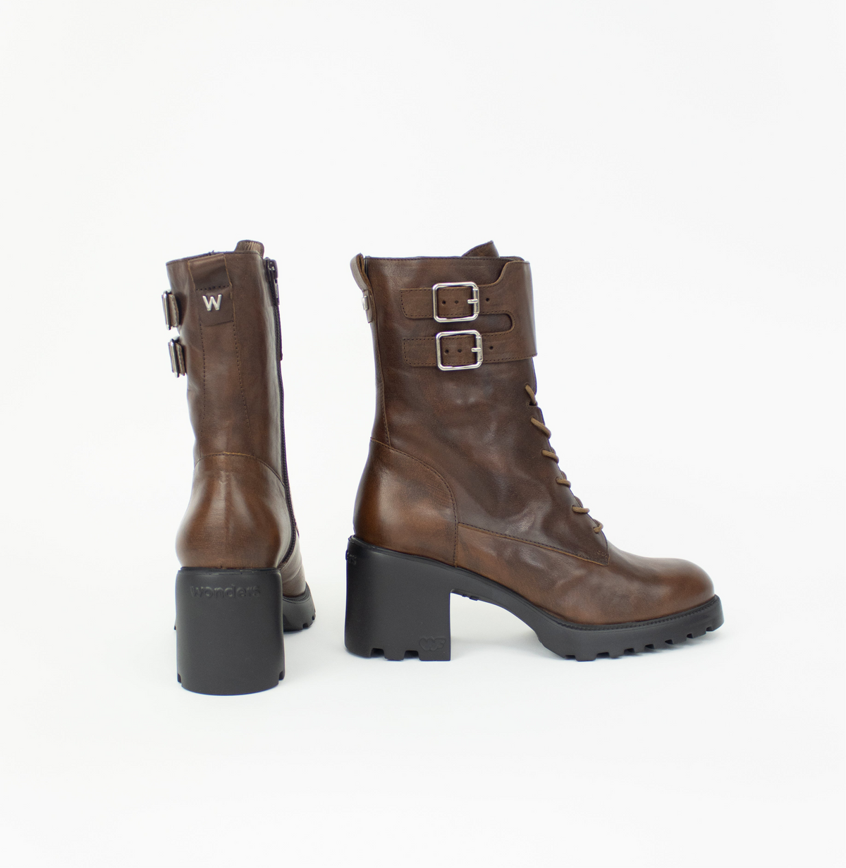 Wonders - G-7204 Brown Biker Boot