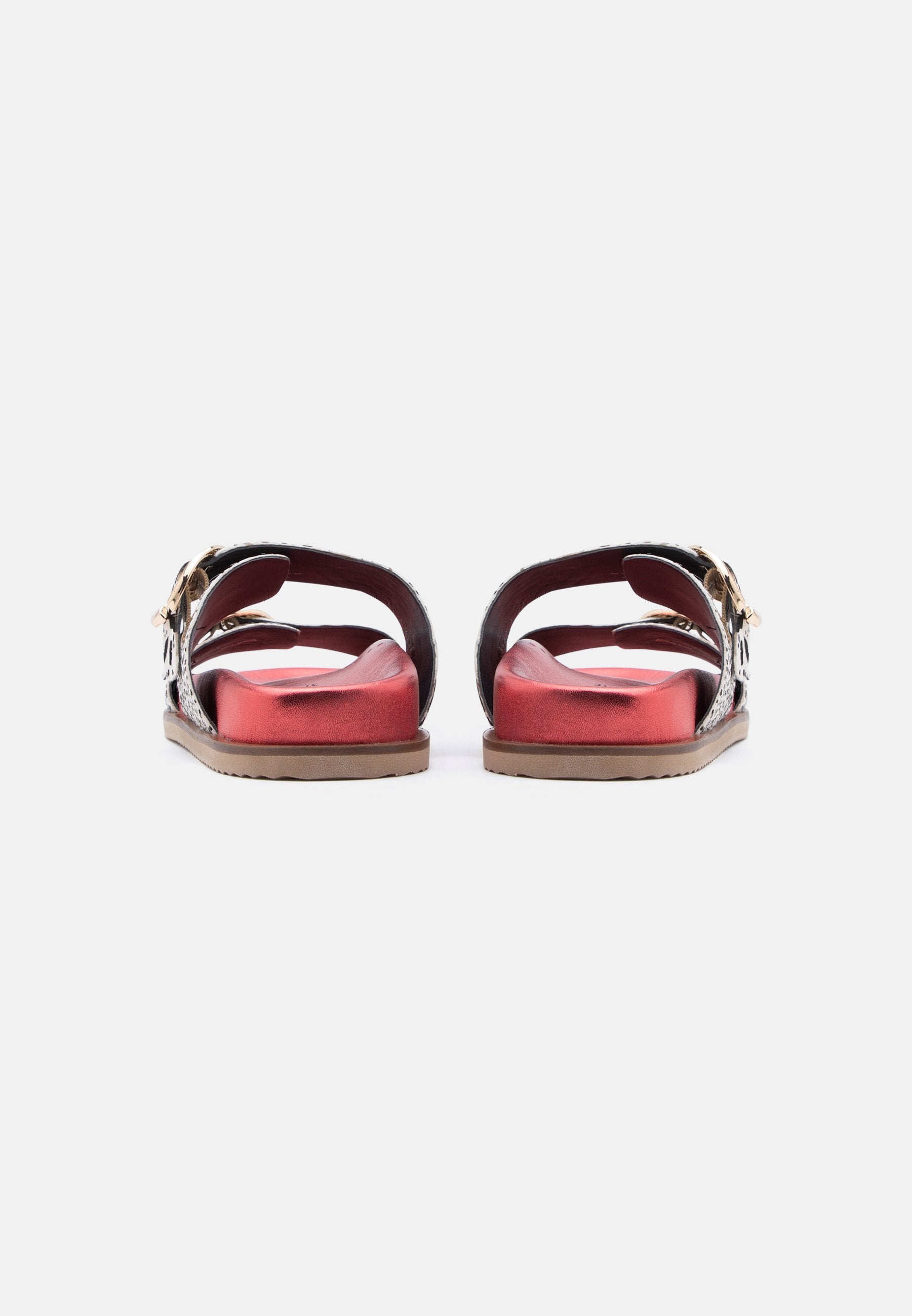 Gioseppo - Carney Red Animal Print Slider