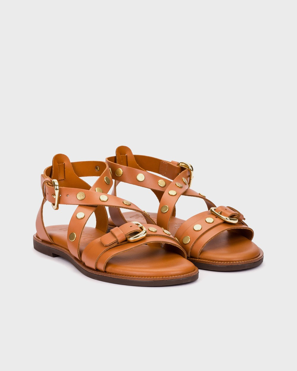 Wonders - AB-1642 Tan Gladiator Sandal