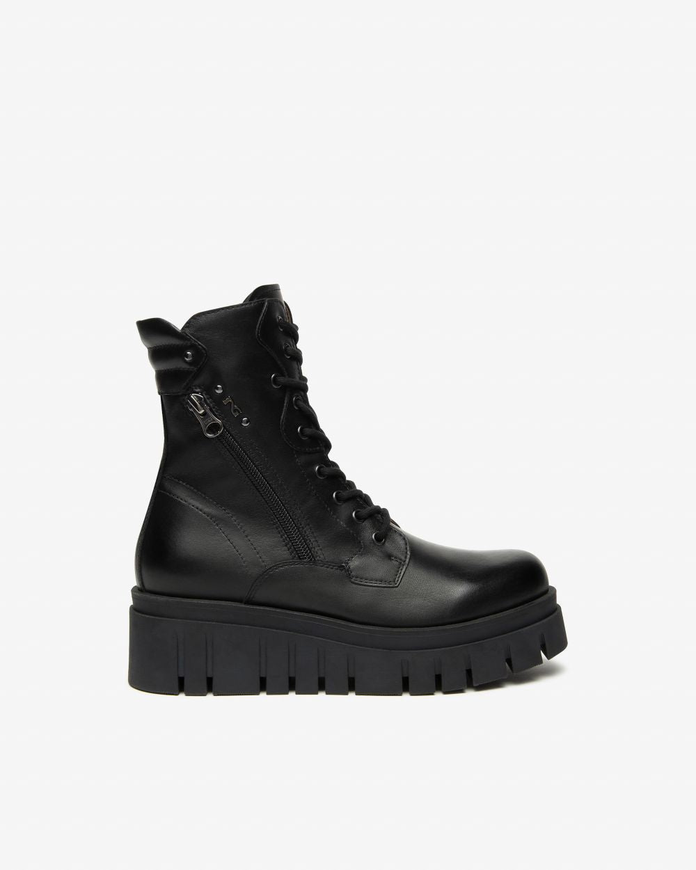 NeroGiardini - I514910D Black Laced Platform Boot