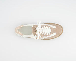 Paul Green - 5437 White and Blush Trainer