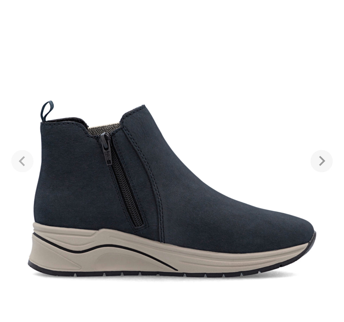 Rieker - N9561 Navy Wedge Ankle Boot