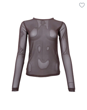 Black Colour - BCannie Brown Mesh Underlayer