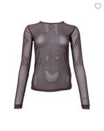 Black Colour - BCannie Brown Mesh Underlayer