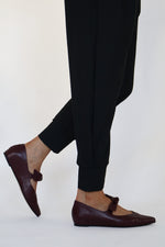 Wonders - A-3840 Burgundy Wedge Mary Jane