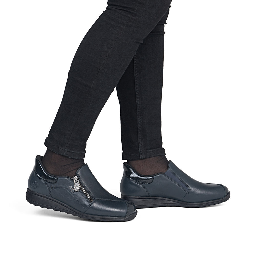 Rieker - 47267 Navy Zip Shoe