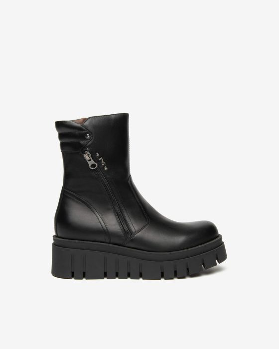 NeroGiardini - I514913D Black Zip Platform Boot