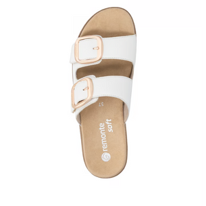 Remonte - D0Q66 White Buckle Slide