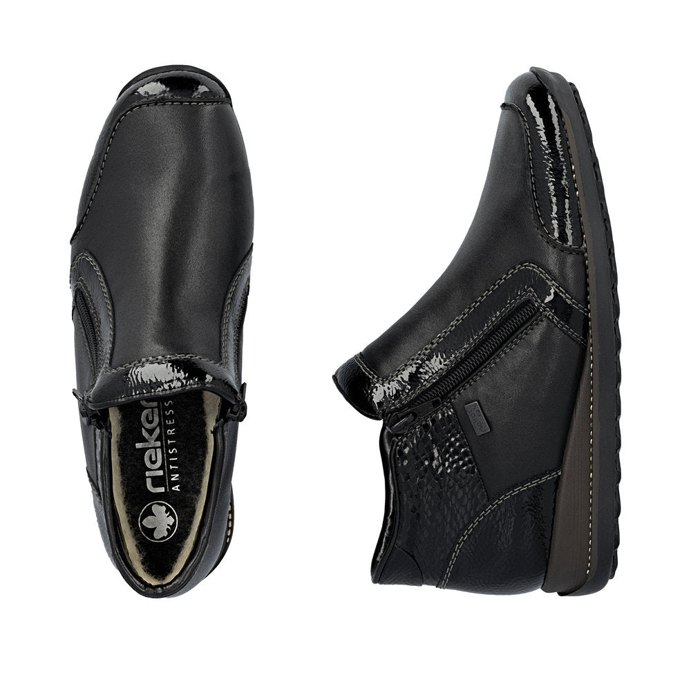 Rieker - 44278 Black Tex Ankle Boot